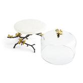 Butterfly Ginkgo Cake Stand W/ Dome